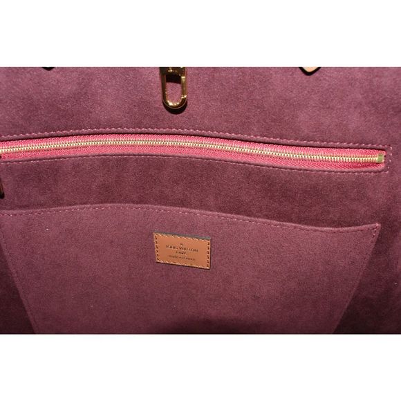 Louis Vuitton On The Go Bordeaux Jacquard Textile GM Shoulder Bag - Picture 7 of 8